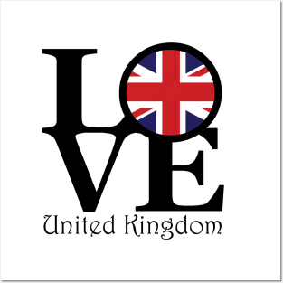 United Kingdom LOVE Posters and Art